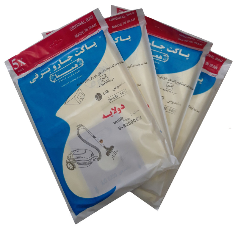 کیسه جاروبرقی همتا مدل 6200 مناسب برای جاروبرقی ال جی مجموعه 4 عددی